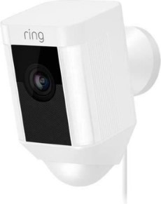 Ring Spotlight Cam Plug in Beveiligingscamera Bedraad Wit