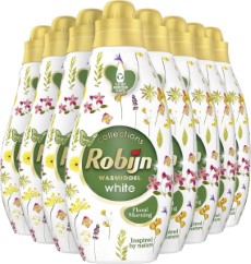 Robijn Klein en Krachtig Wit Floral Morning Vloeibaar Wasmiddel 8 x 19 wasbeurten Voordeelverpakking