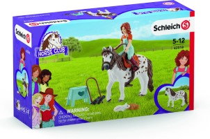 Schleich Horse Club Mia en Spotty Speelfigurenset Kinderspeelgoed voor Jongens en Meisjes 5 tot 12 jaar 9 Onderdelen
