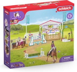 Schleich Horse Club Speelfigurenset Vriendschappenconcours Kinderspeelgoed voor Jongens en Meisjes 5 to 12 jaar 26 Onderdelen 42440