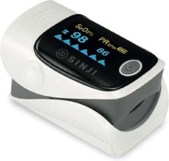 Sinji Pulse Oximeter Saturatiemeter met Hartslagmeter Met Draagkoord Voor Thuis en Professioneel Gebruik