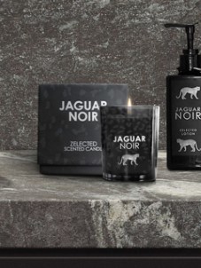 Sizland Dezign Geurkaarsen Geurkaarsen geschenkset Geurkaars Jaguar Noir Geurkaars in glas