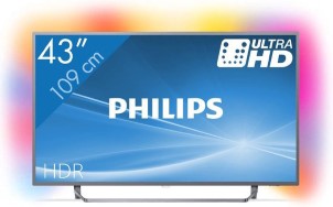 Philips 43 inch|109 cm UHD LED TV LET OP Huurprijs