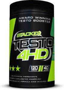 Stacker 2 Testo 4HD Testosterone Booster Ephedra Vrij 120 Capsules