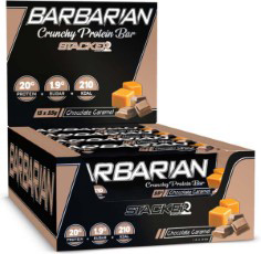 Stacker 2 Barbarian Crunchy Protein Bar Chocolade|Caramel 15 eiwitrepen
