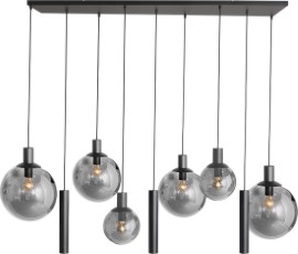 Steinhauer Hanglamp Bollique Zwart 3798ZW 150 x 55cm