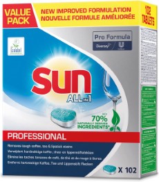 Sun Pro Formula All in 1 Vaatwastabletten voordeelverpakking 4 x102 st