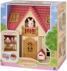 Sylvanian Families 5567 Nieuw Startershuis poppenhuis met brievenbus 1 speelfiguur meisje konijn diverse accesoires