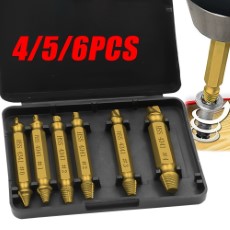 Effortlessly Extract Damaged Screws With This 4|5|6 Piece Drill Bit Set