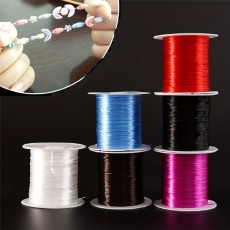 1968inch|roll Strong Elastic Crystal Beading Cord For Bracelets Stretchy Thread Necklace String Diy Jewelry Making Cords Line