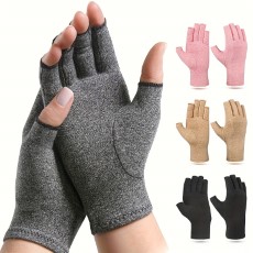 1pair Premium Gloves For Rheumatiod Tendonitis And Carpal Tunnel en Fingerless Hand Thumb Gloves For Women And Men