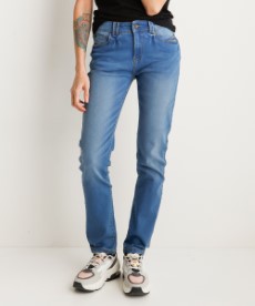 Dames Slim fit stretch jeans Lucy mid