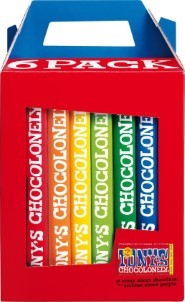 Tonys Chocolonely Rainbowpack Chocolade Cadeau Repen 6 x 180 gram