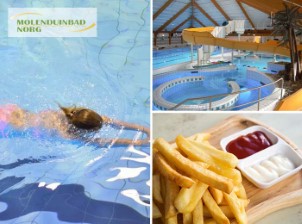 Entreeticket Subtropisch Zwembad Molenduinbad Norg plus friet met saus