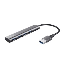 Trust Halyx 4 poorts USB Hub USB Hub Zwart