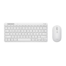 Trust Lyra Multi Device Wireless Keyboard en Mouse Toetsenbord Wit