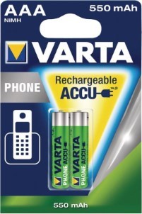 Varta Phone Rechargeable NimH AAA|HR03 550mah blister 2
