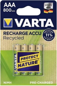 Varta AAA Recycled 800mah 4x