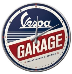 Vespa Wandklok Garage