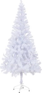VidaXL Kunstkerstboom 180 cm Wit Inclusief voet