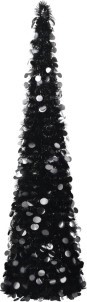 VidaXL Kunstkerstboom pop up 180 cm PET zwart