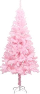 VidaXL Kunstkerstboom met standaard 150 cm PVC roze