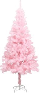VidaXL Kunstkerstboom met standaard 120 cm PVC roze