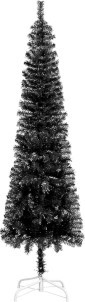 VidaXL Kunstkerstboom smal 210 cm zwart