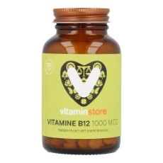 Vitaminstore Vitamine B12 1000 mcg methylcobalamine zuigtabletten 100 zuigtabletten
