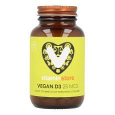Vitaminstore Vegan D3 25 mcg vegan vitamine D 1000 IE 60 vegicaps