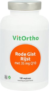 VitOrtho Rode Gist Rijst met 35 mg Q10 180 vegicaps Kruidenpreparaat|Q10