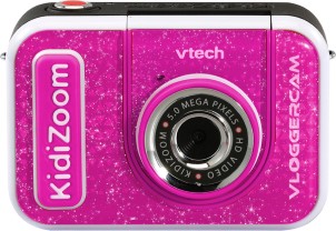 VTech KidiZoom Vloggercam Vlog Camera Kinderen Speelgoed Met Animatie achtergronden Kindercamera Vanaf 5 tot 12 Jaar Roze