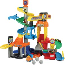 VTech Toet Toet Autos Mega Bouwplaats Speelset Met Speelgoed Auto Educatief en Interactief Baby speelgoed Vanaf 1 tot 5 Jaar