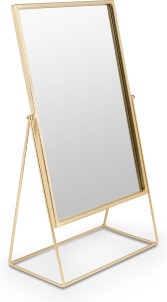 vtwonen Rectangular Spiegel H 26,5 x B 14 cm Goud