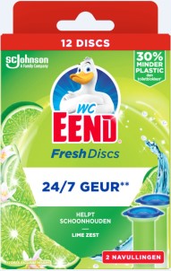 WC Eend Fresh Discs Navul Duo Lime 72 ml