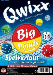 White Goblin Games Qwixx Big Points dobbelspel Uitbreiding 2 scorebloks met 80 scorebladen