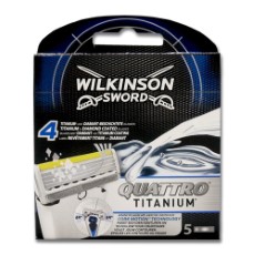 Wilkinson Quattro Titanium Core Motion Scheermesjes 5 Stuks