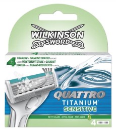 Wilkinson Sword Quattro Titanium Sensitive 4 mesjes