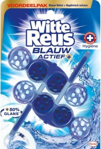 Witte Reus Toiletblok WC Blauw Actief Hygiene Duopack