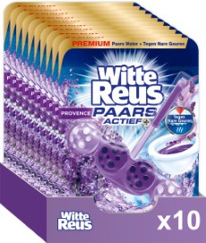 Witte Reus Paars Actief Toiletblok Lavendel WC Blokjes Voordeelverpakking 10 stuks