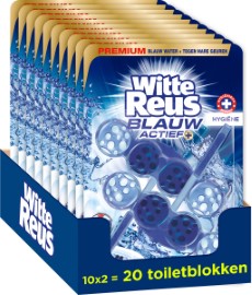 Witte Reus Blauw Actief Toiletblok Hygi
