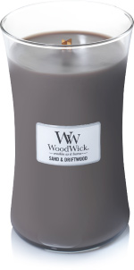 Woodwick Sand en Driftwood kaars groot