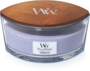 Woodwick Lavender Spa ellips kaars