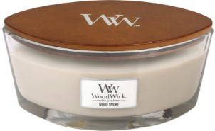 Woodwick Wood Smoke ellips kaars