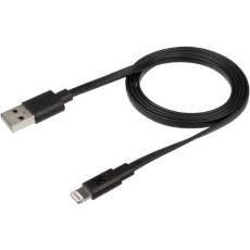 Xtorm Flat USB naar Lightning Kabel 1 meter Zwart