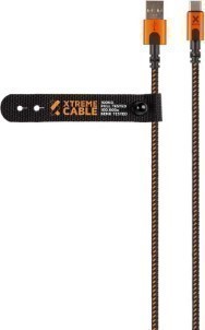 Xtorm Xtreme USB naar USB C kabel incl. levenslange garantie 1,5 m Zwart|Oranje