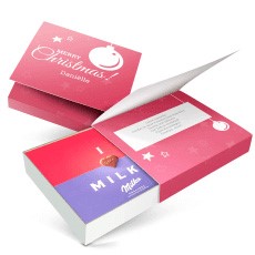 YourSurprise Milka giftbox bedrukken Kerst 220 gram