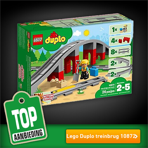 Koop nu LEGO DUPLO: treinbrug met rail (10872) online