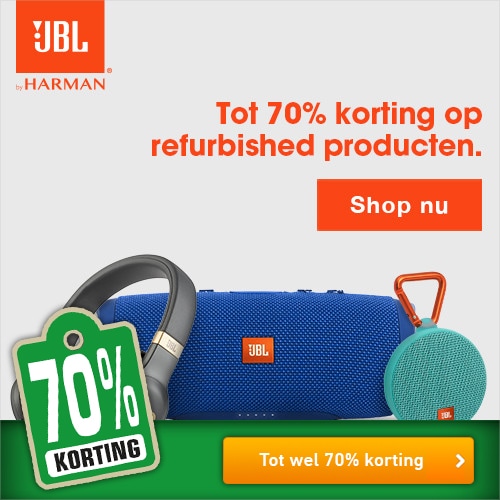 JBL tot 70% korting op refurbished items