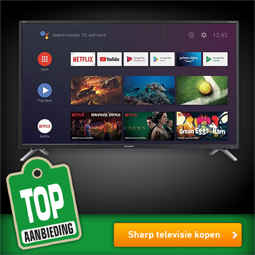 Lidl Actie Rammer koop een Sharp 42" TV voor € 349,-